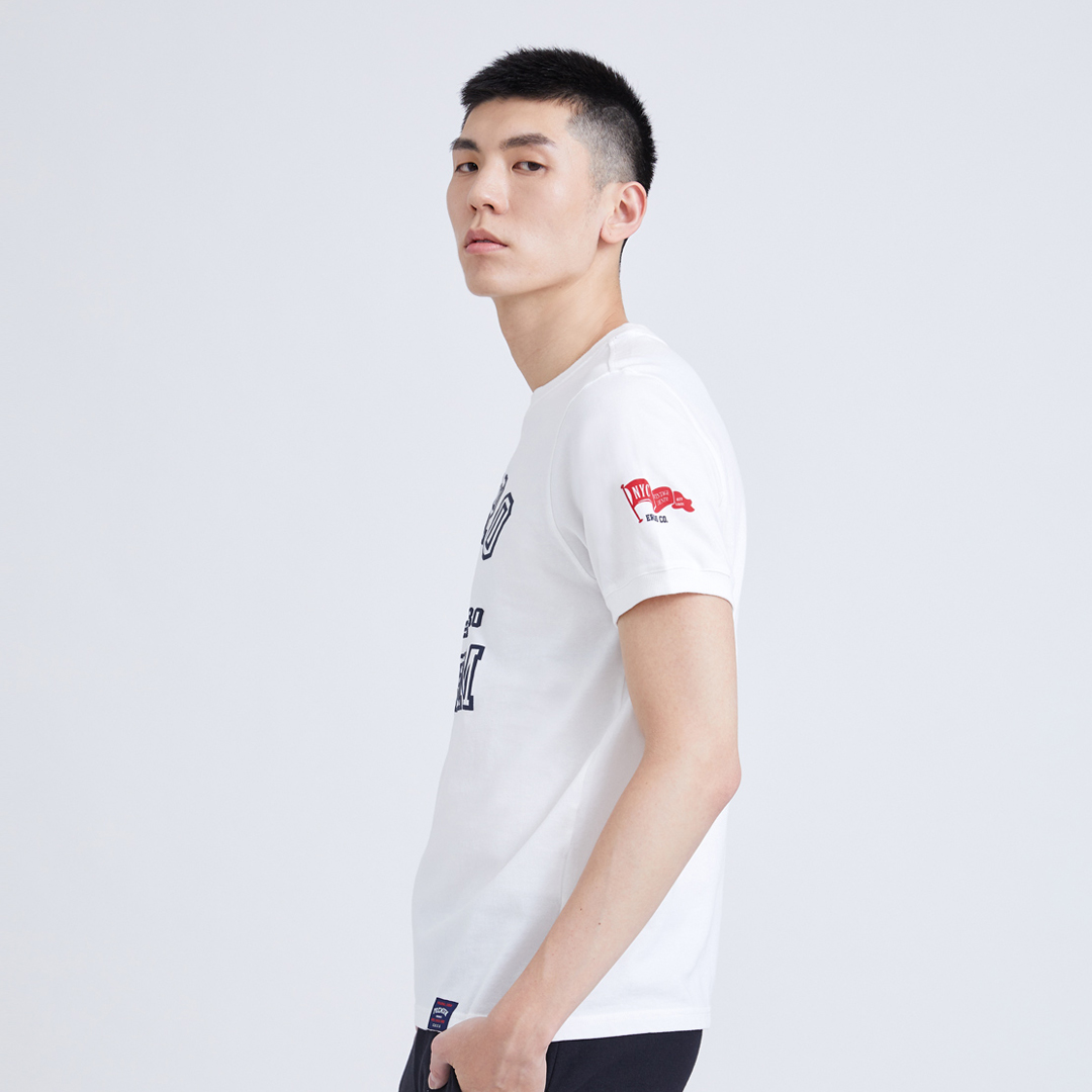 美式印花T(白色)-男_1