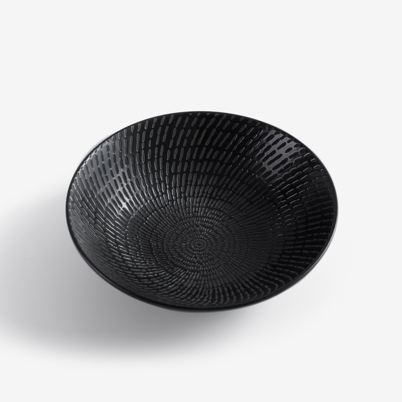 日式 旋紋流星 20.5cm 陶瓷圓碗｜單品_1