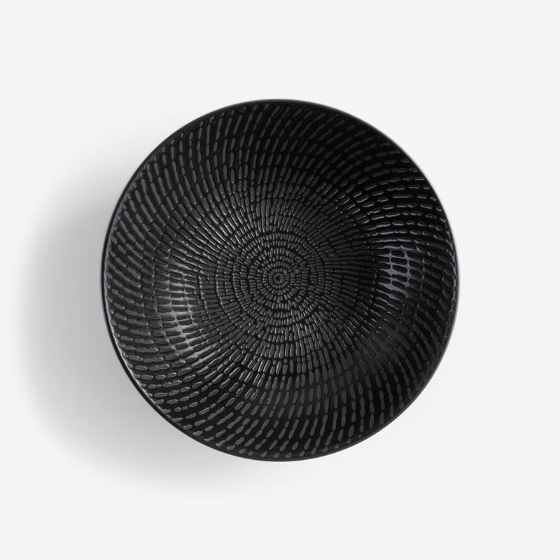 日式 旋紋流星 20.5cm 陶瓷圓碗｜單品_2