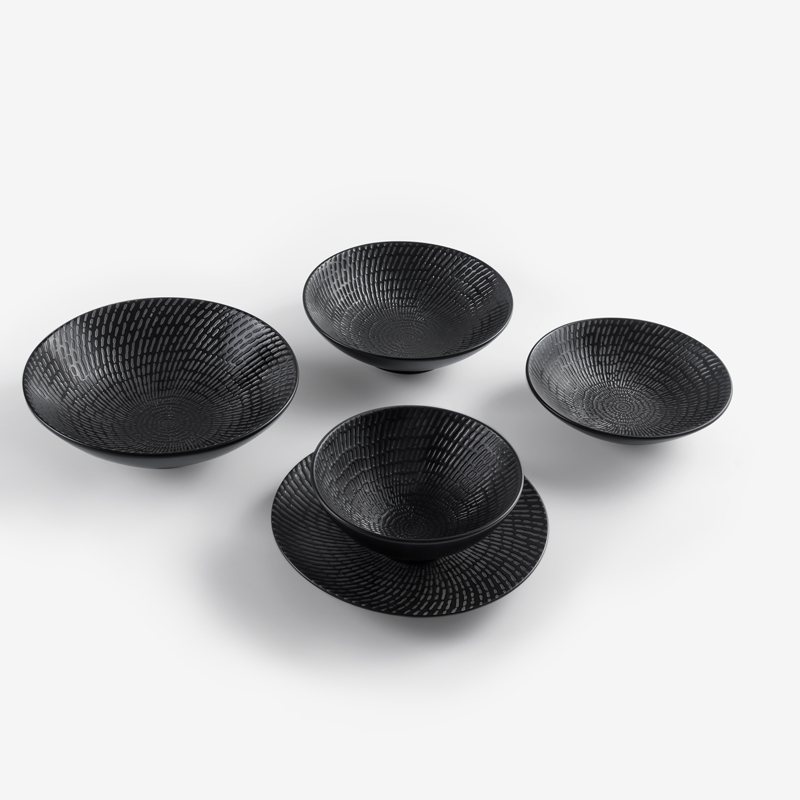 日式 旋紋流星 20.5cm 陶瓷圓碗｜單品_3