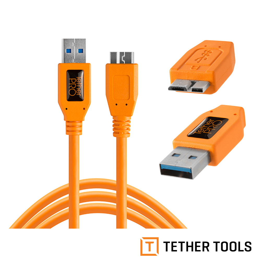 【TETHER TOOLS】CU5454 USB3.0 轉 USB3.0 Micro-B 傳輸線 4.6M 公司貨_0