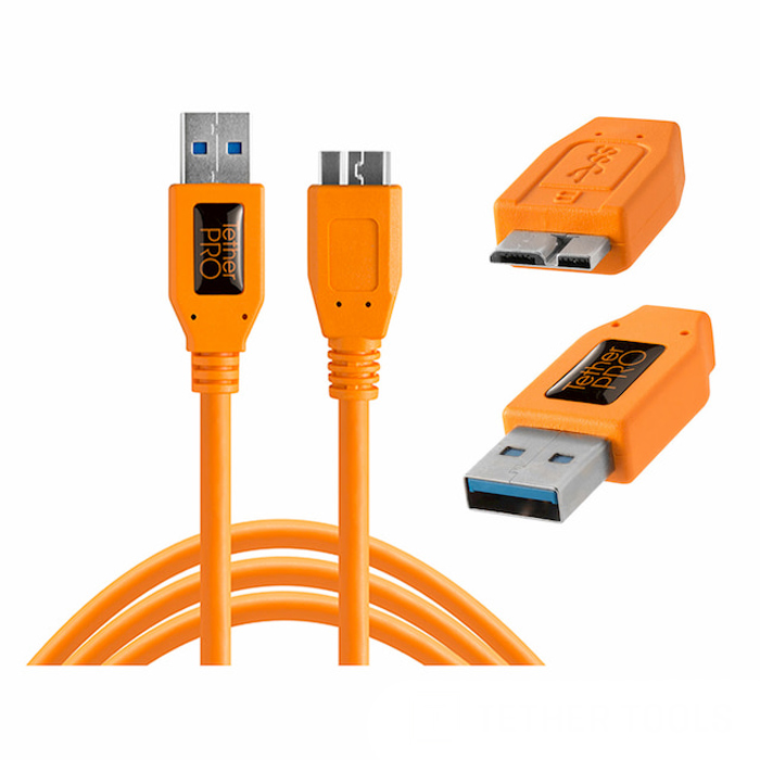 【TETHER TOOLS】CU5454 USB3.0 轉 USB3.0 Micro-B 傳輸線 4.6M 公司貨_1