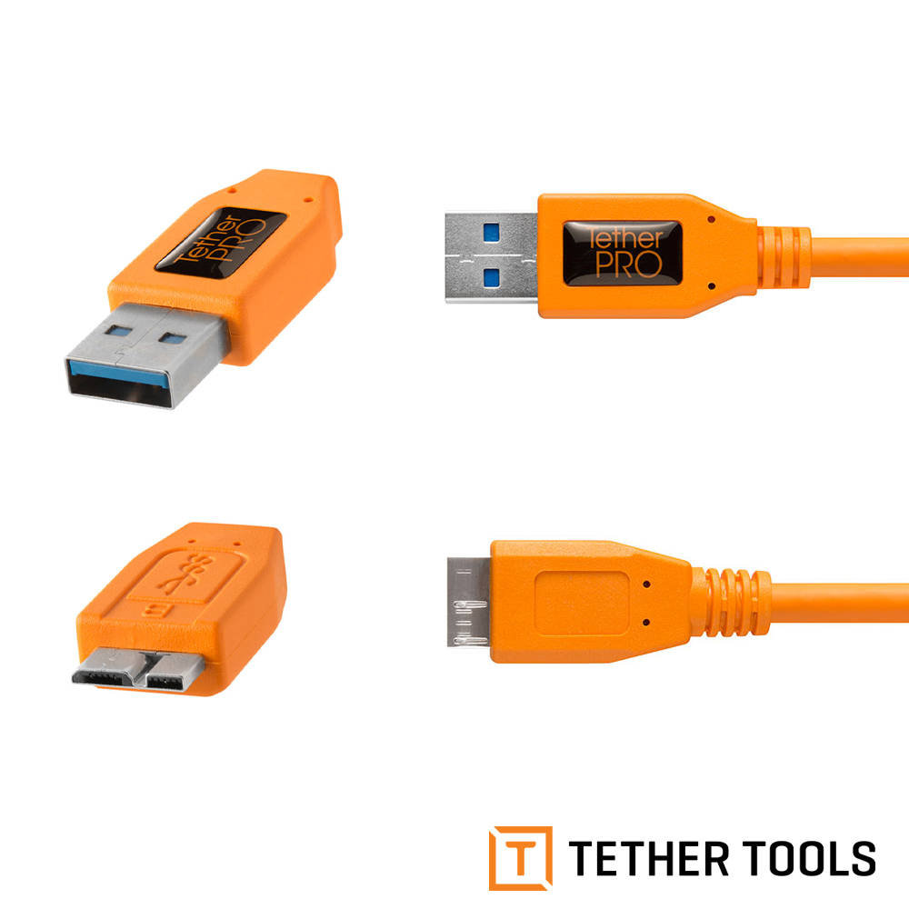 【TETHER TOOLS】CU5454 USB3.0 轉 USB3.0 Micro-B 傳輸線 4.6M 公司貨_2