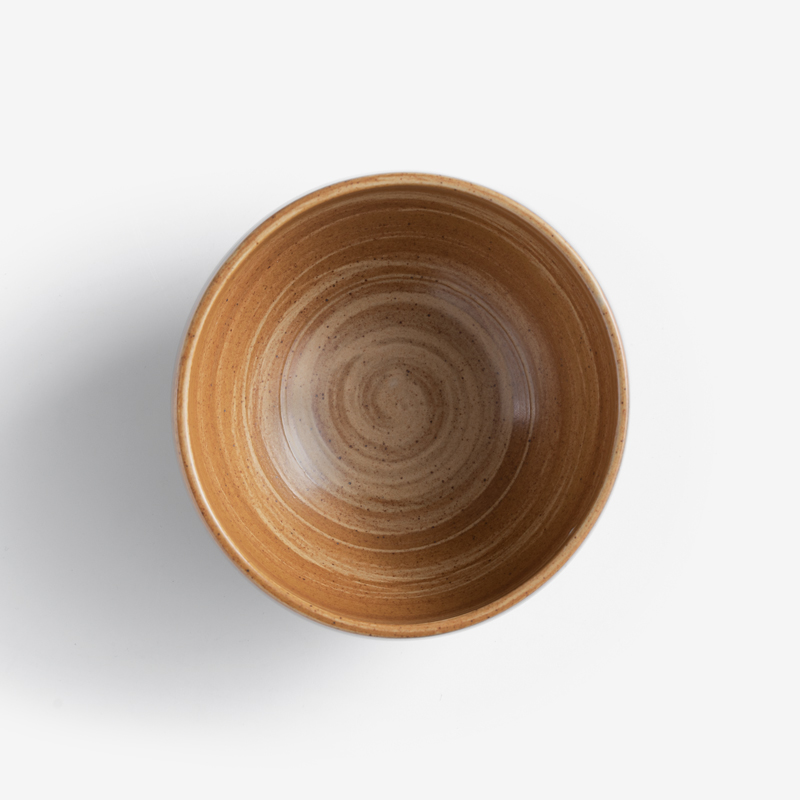 Swirl 11.5cm Underglaze Ceramic Bowl | Brown_2