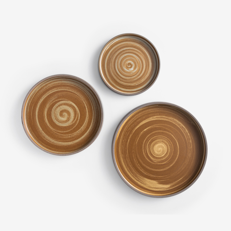 Swirl 11.5cm Underglaze Ceramic Bowl | Brown_3