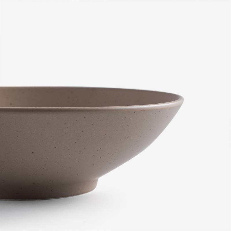 Matte 24cm Ceramic Plate | Brown_2