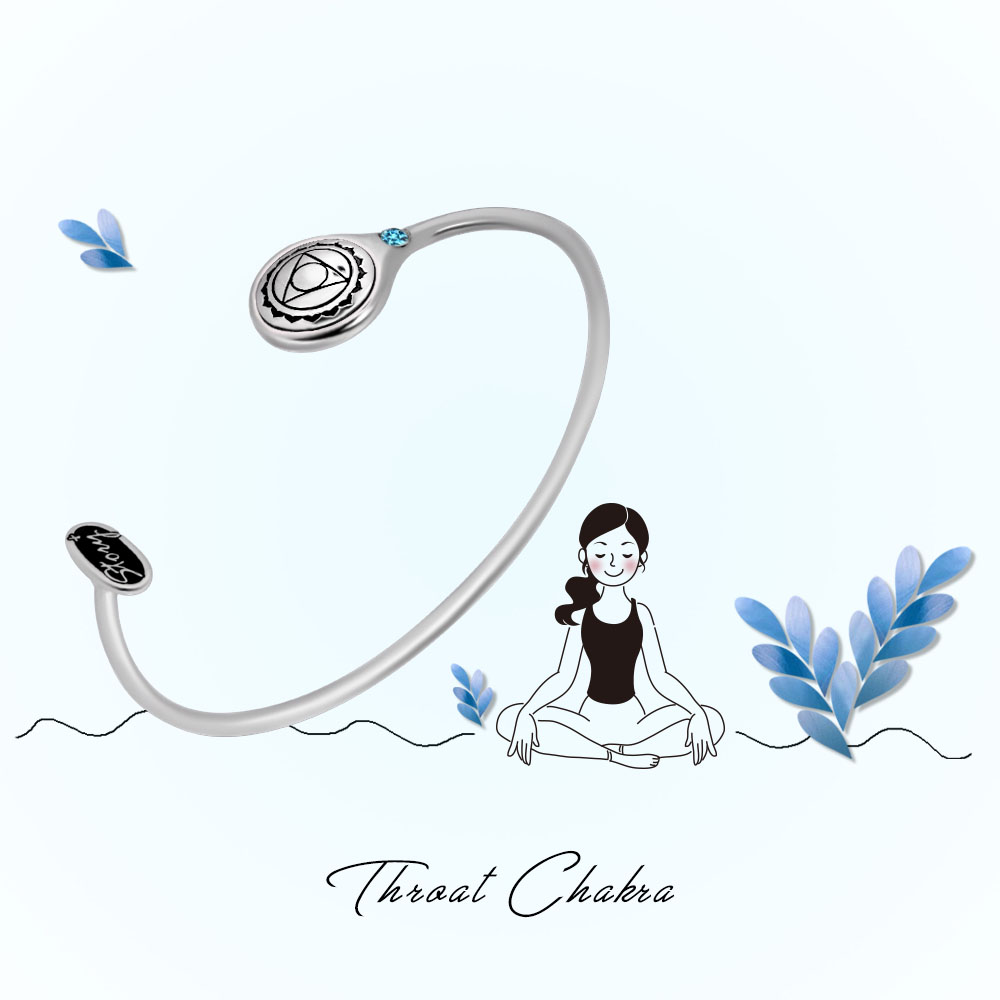脈輪系列-喉輪Throat Chakra純銀手環_2