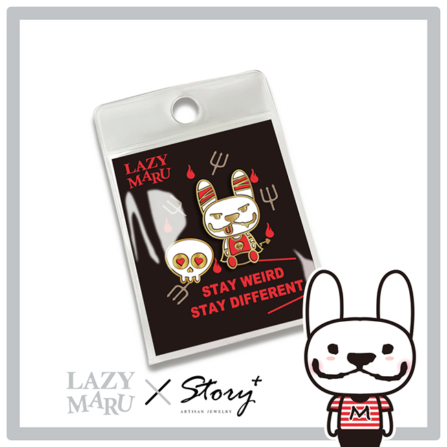 法鬥LazyMaru 10週年系列-小惡魔金屬徽章_0