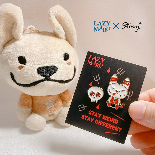 法鬥LazyMaru 10週年系列-小惡魔金屬徽章_2