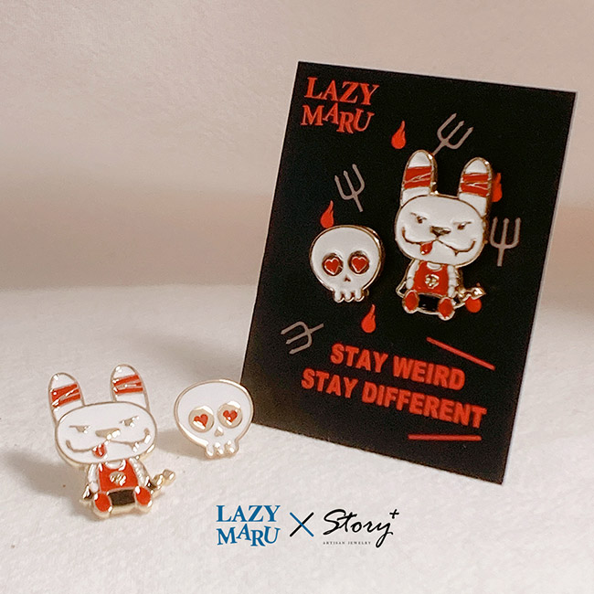 法鬥LazyMaru 10週年系列-小惡魔金屬徽章_3