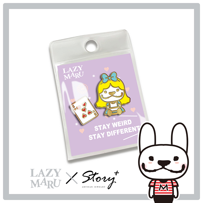 法鬥LazyMaru 10週年系列-愛麗絲金屬徽章_0