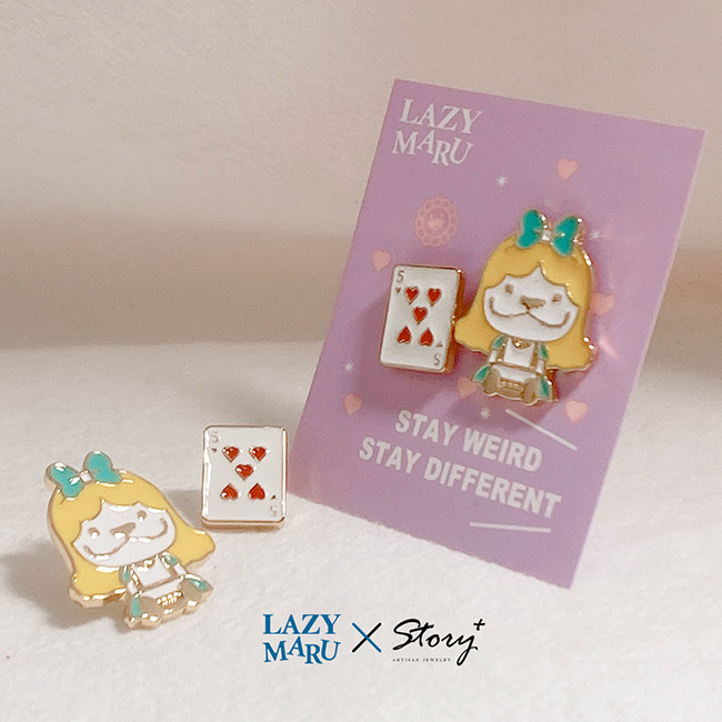 法鬥LazyMaru 10週年系列-愛麗絲金屬徽章_3