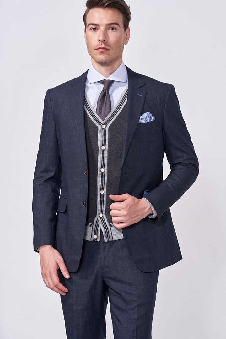 SST&C Gray Cardigan Sweater | 1112009004  (Outlet)_1