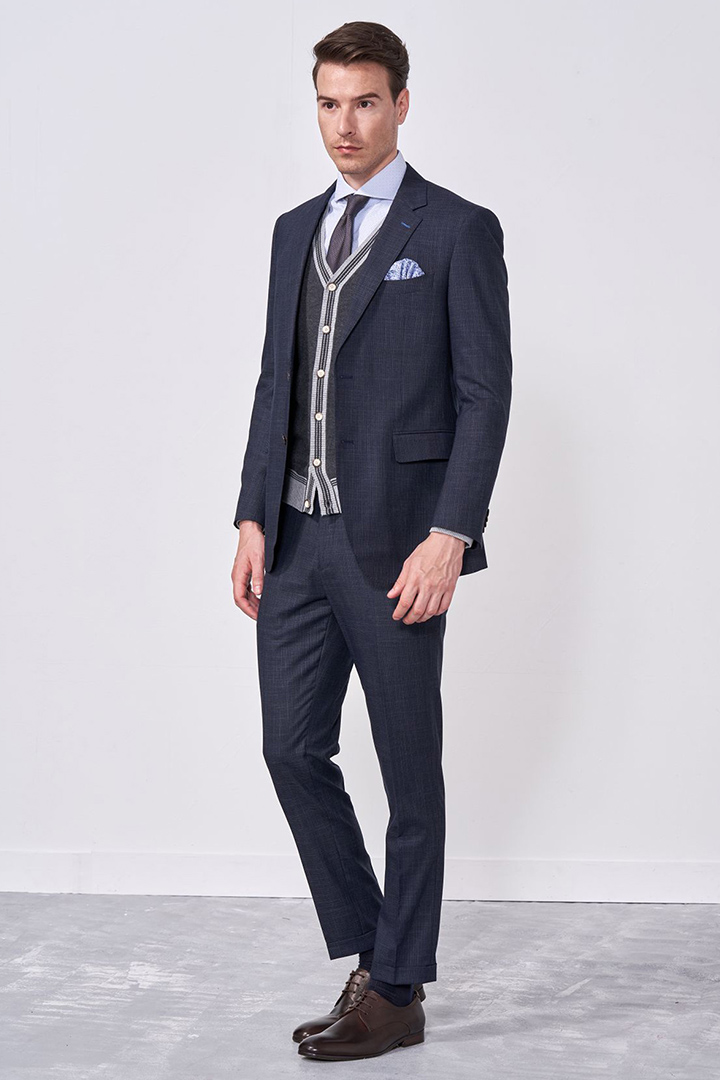 SST&C Gray Cardigan Sweater | 1112009004  (Outlet)_2