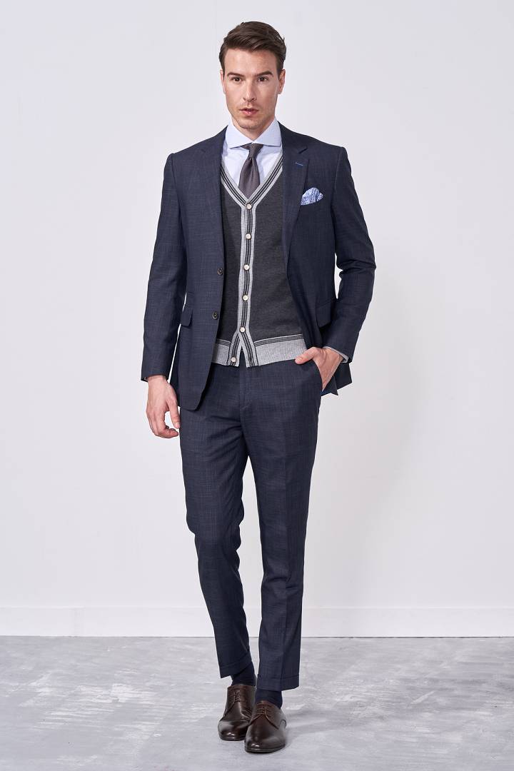 SST&C Gray Cardigan Sweater | 1112009004  (Outlet)_3