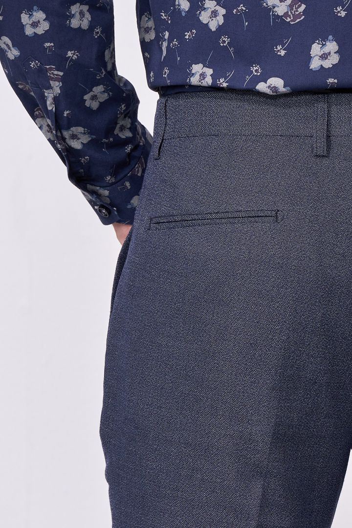 SST&C Denim Blue Slim Fit Suit Trousers | 0212009001  (Outlet)_6