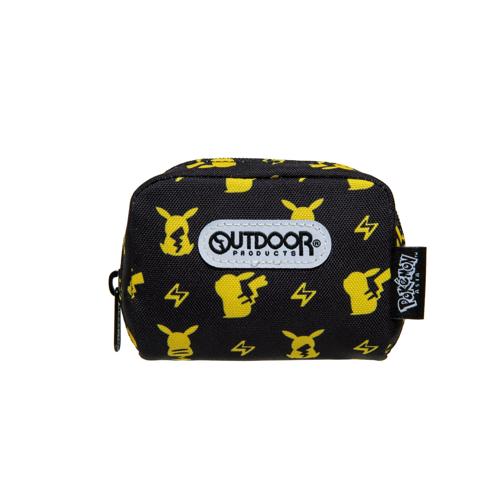 【OUTDOOR】寶可夢Pokemon-潮黑皮卡丘單層零錢包-黑色 ODGO20B12BK_0