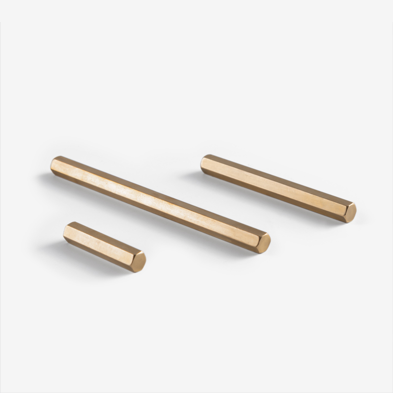 WAGA Matte 8cm Hexagonal Prism Copper Chopstick Rest_0