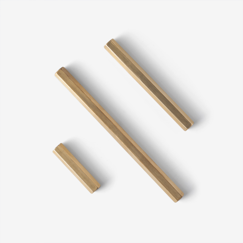 WAGA Matte 8cm Hexagonal Prism Copper Chopstick Rest_1