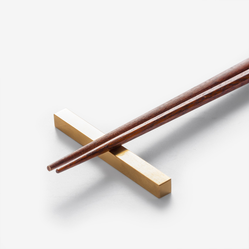 WAGA Matte 8cm Rectangular Prism Copper Chopstick Rest_4