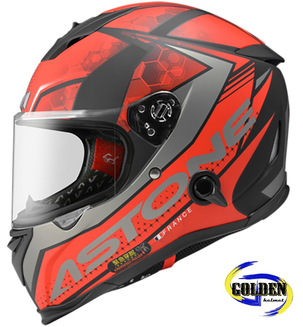 【火熱預購】Astone GTB800 AO11 平光黑紅 全罩式安全帽 (內藏墨鏡)【預購商品配合原廠出貨/此商品非現貨如有急用請勿訂購】_0