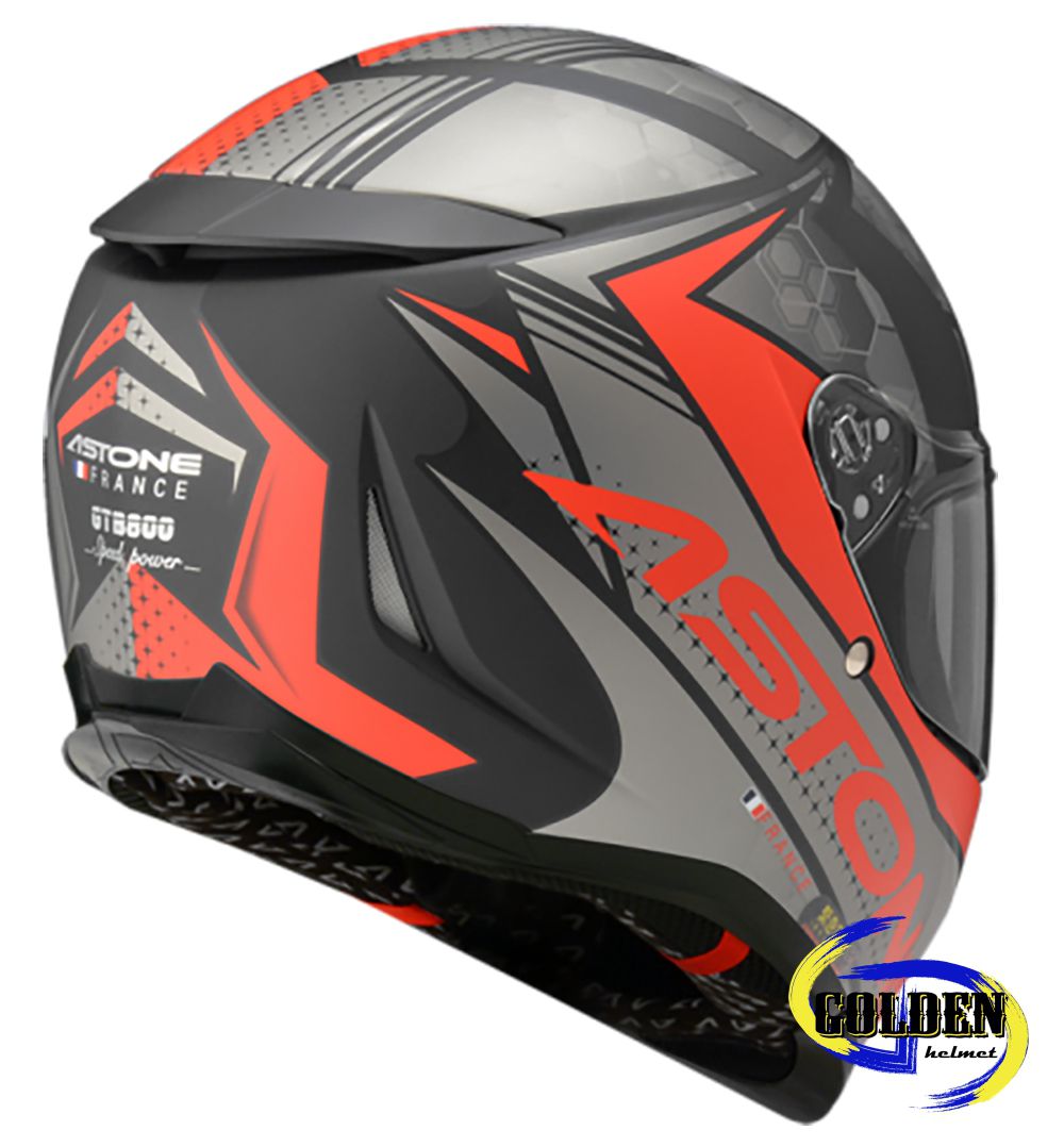 【火熱預購】Astone GTB800 AO11 平光黑紅 全罩式安全帽 (內藏墨鏡)【預購商品配合原廠出貨/此商品非現貨如有急用請勿訂購】_1