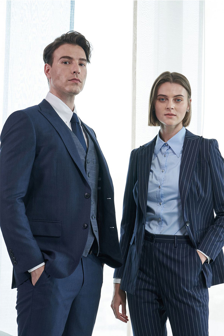 SST&C #Milan Series  Navy Slim Fit Suit Trousers | 0212010001  (Outlet)_2