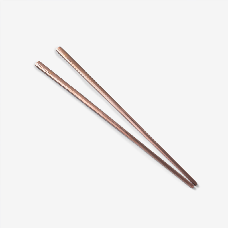WAGA 韓式簡約 24cm 不銹鋼筷︱玫瑰金︱單品_0