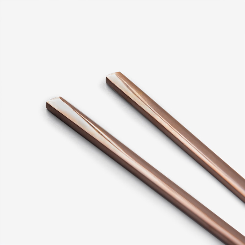 WAGA 韓式簡約 24cm 不銹鋼筷︱玫瑰金︱單品_1