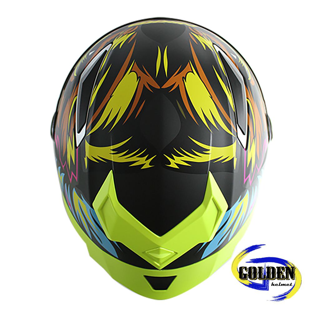 NIKKO N802S #3 黑黃粉 全罩式安全帽 (內藏墨鏡)【此商品非現貨下單7~14個工作天到貨，如有急用請勿下單或連繫LINE客服確認庫存】_2