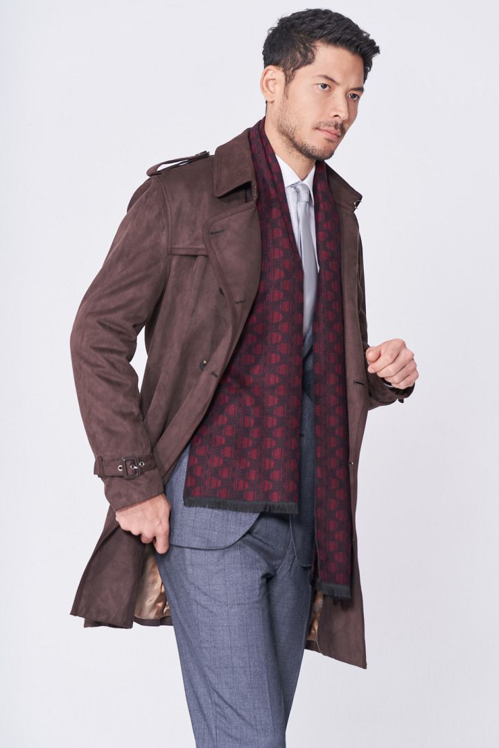 SST&C Gray Windowpane Slim Fit Suit Jacket | 0112011004  (Outlet)_3