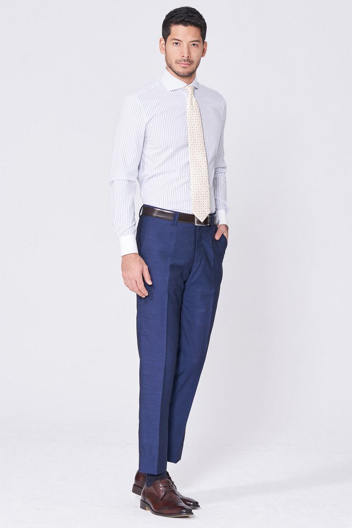 SST&C #Online Exclusive  Navy Slim Fit Suit Trousers | 0212011001  (Outlet)_0