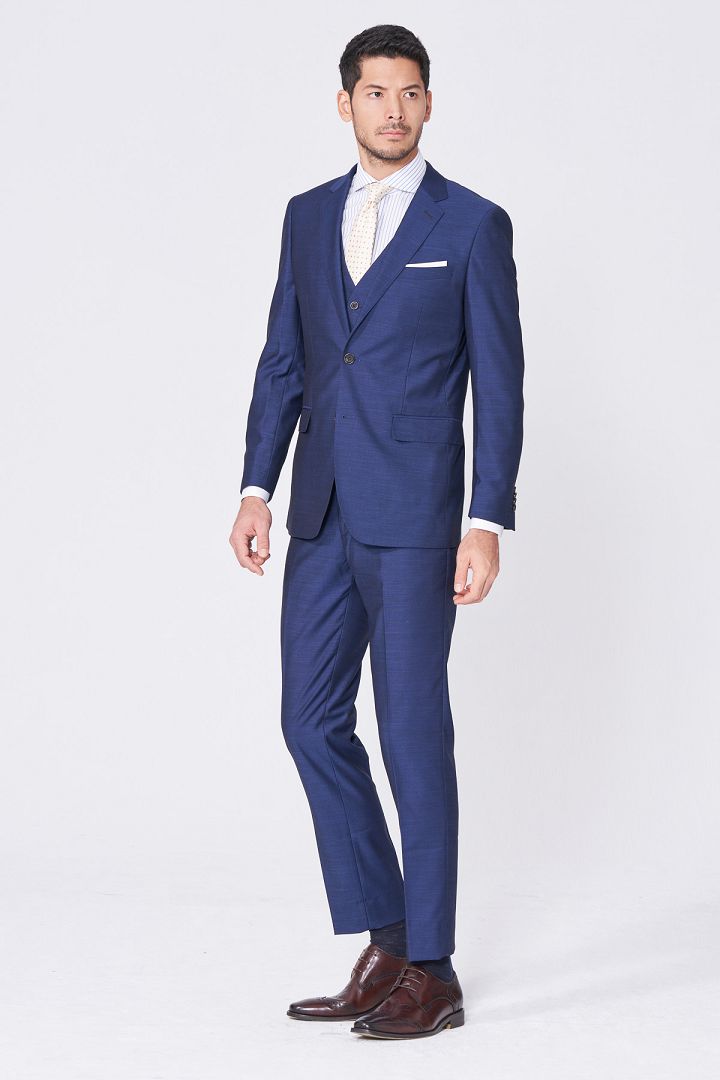 SST&C #Online Exclusive  Navy Slim Fit Suit Trousers | 0212011001  (Outlet)_2