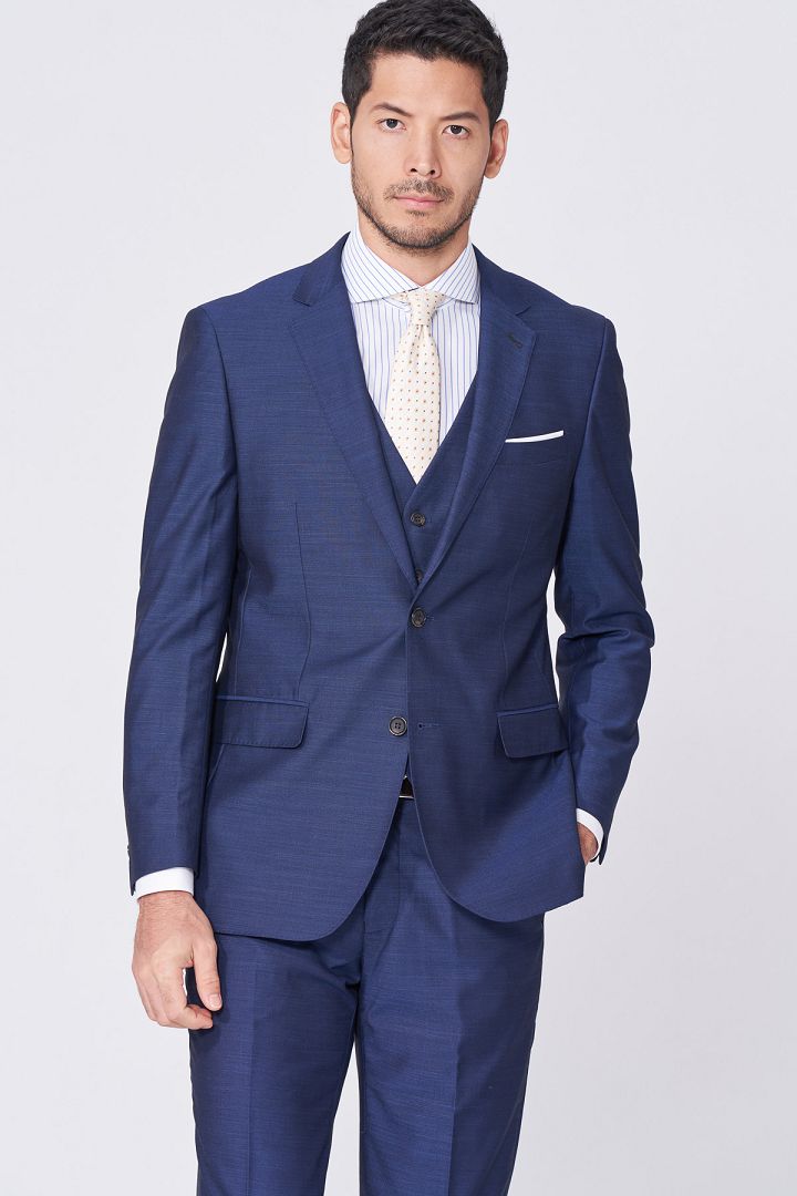 SST&C #Online Exclusive  Navy Slim Fit Suit Trousers | 0212011001  (Outlet)_4