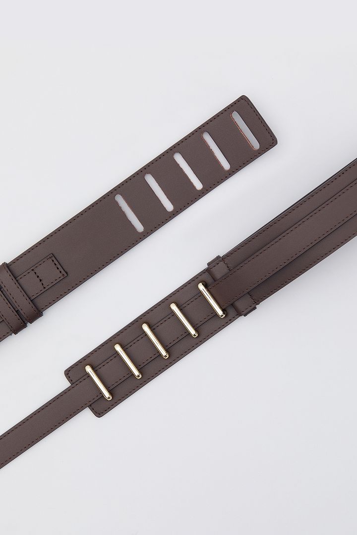 SST&C #Online Exclusive  Women'S Five-Ring Adjustable Wide Belt | 9162010006  (Outlet)_1
