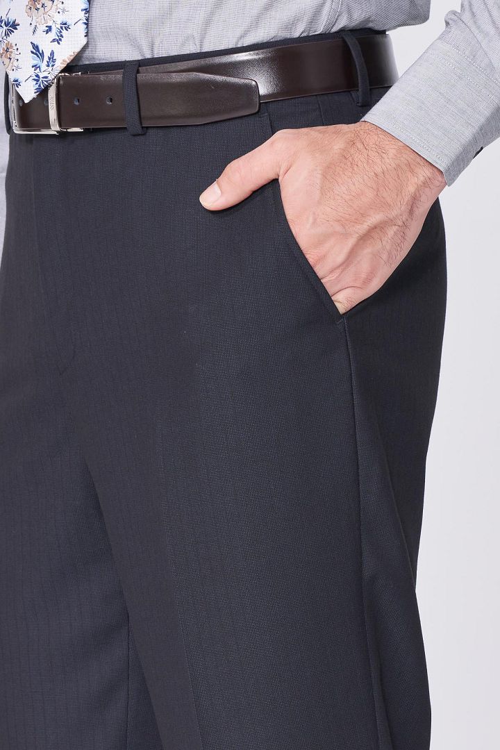SST&C Black Dark Striped Pattern Classic Suit Trousers | 0212012002  (Outlet)_6