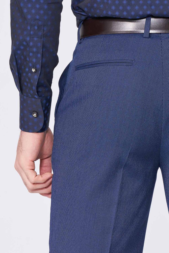 SST&C #Online Exclusive  Navy Striped Pattern Slim Fit Suit Trousers | 0212012003  (Outlet)_7