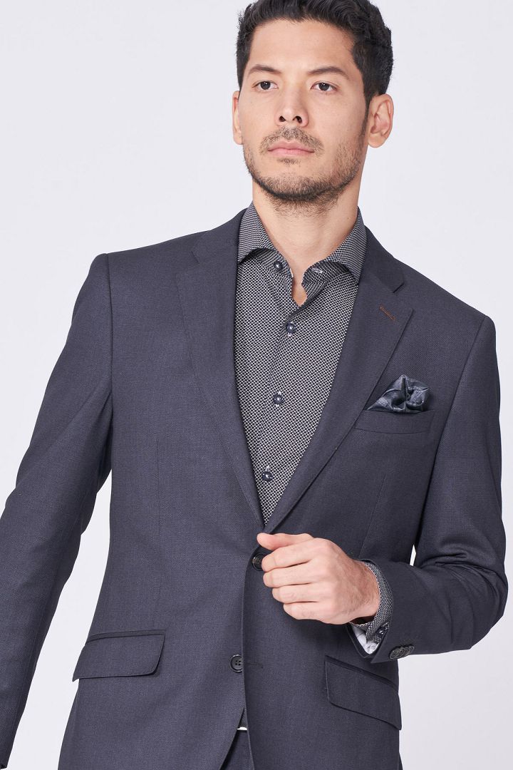 SST&C #Online Exclusive  Gray Slim Fit Suit Jacket | 0112101002  (Outlet)_0