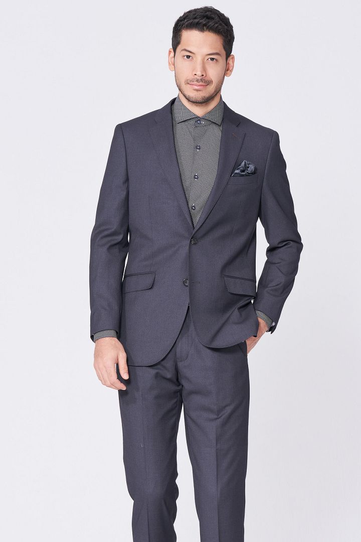 SST&C #Online Exclusive  Gray Slim Fit Suit Jacket | 0112101002  (Outlet)_4