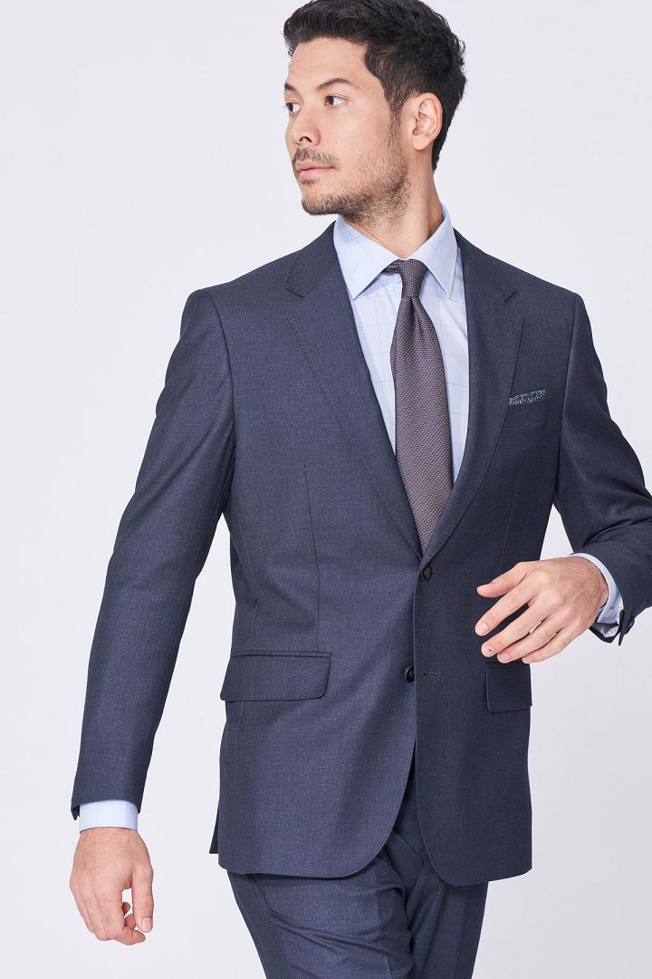 SST&C Silver Gray Slim Fit Suit Jacket | 0112101003  (Outlet)_2