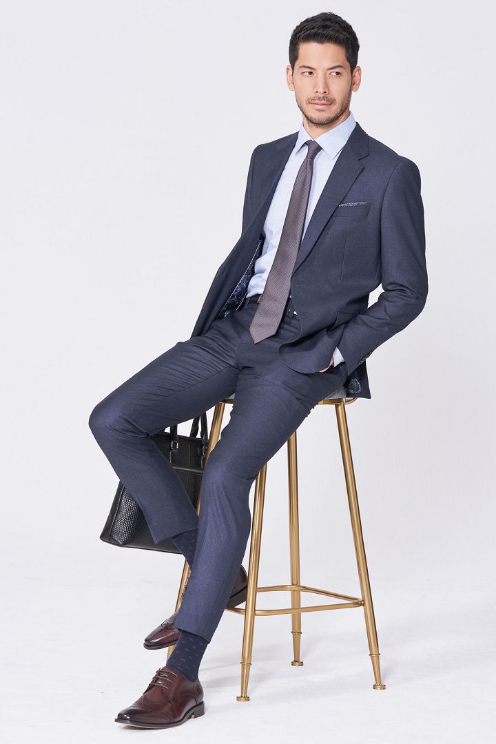 SST&C Silver Gray Slim Fit Suit Jacket | 0112101003  (Outlet)_4