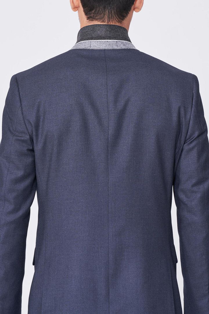 SST&C Silver Gray Slim Fit Suit Jacket | 0112101003  (Outlet)_9