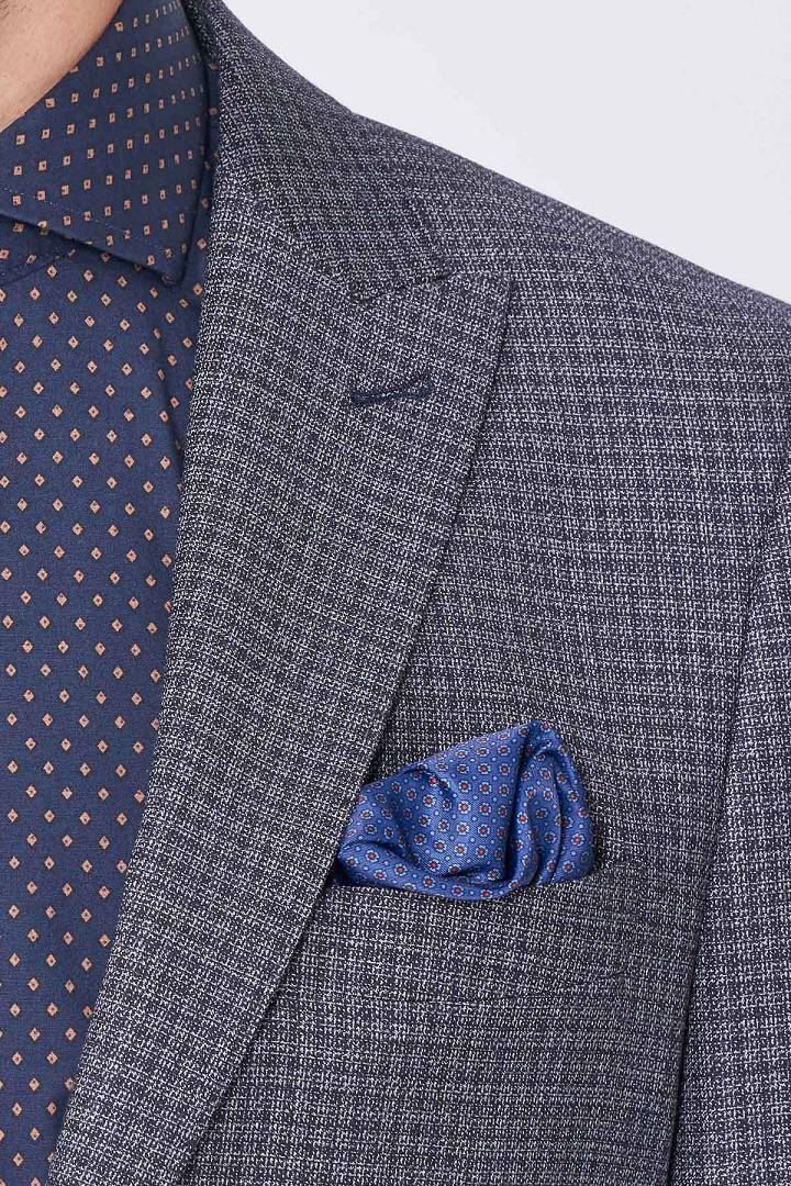 SST&C Gray Check Pattern Slim Fit Suit Jacket | 0112101004  (Outlet)_7