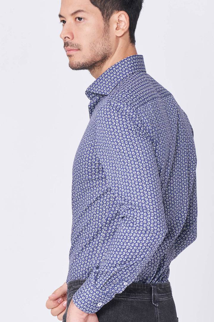 SST&C #Online Exclusive  Little White Flower Stretch Shirt | 0312012011  (Outlet)_3