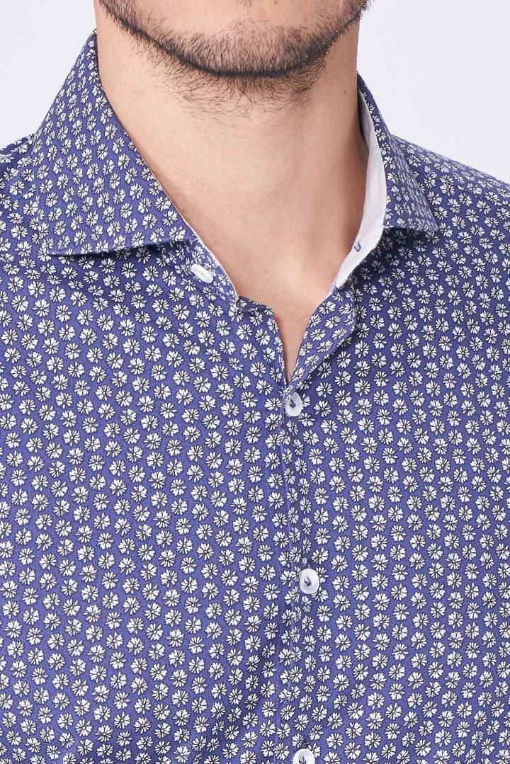 SST&C #Online Exclusive  Little White Flower Stretch Shirt | 0312012011  (Outlet)_4