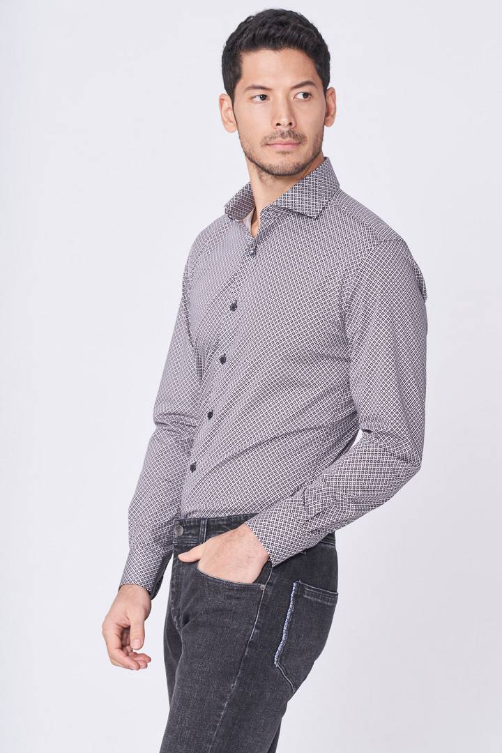 SST&C #Online Exclusive  Geometric Print Shirt | 0312101004  (Outlet)_1