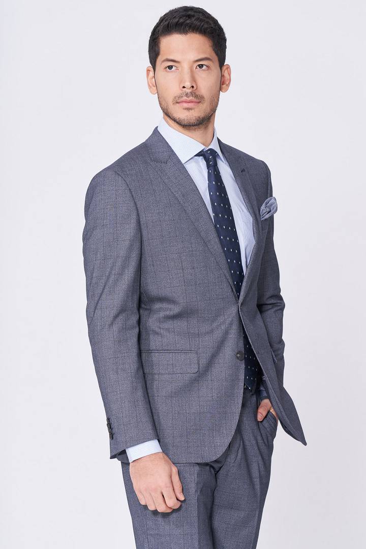 SST&C Blue Straight Stripe Shirt | 0312101006  (Outlet)_1