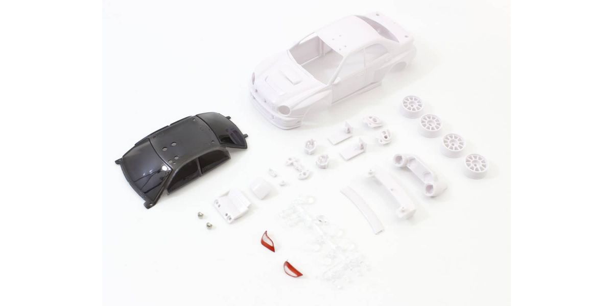 MZN200  Impreza WRC 2002 White Body Set w/Wheel_0
