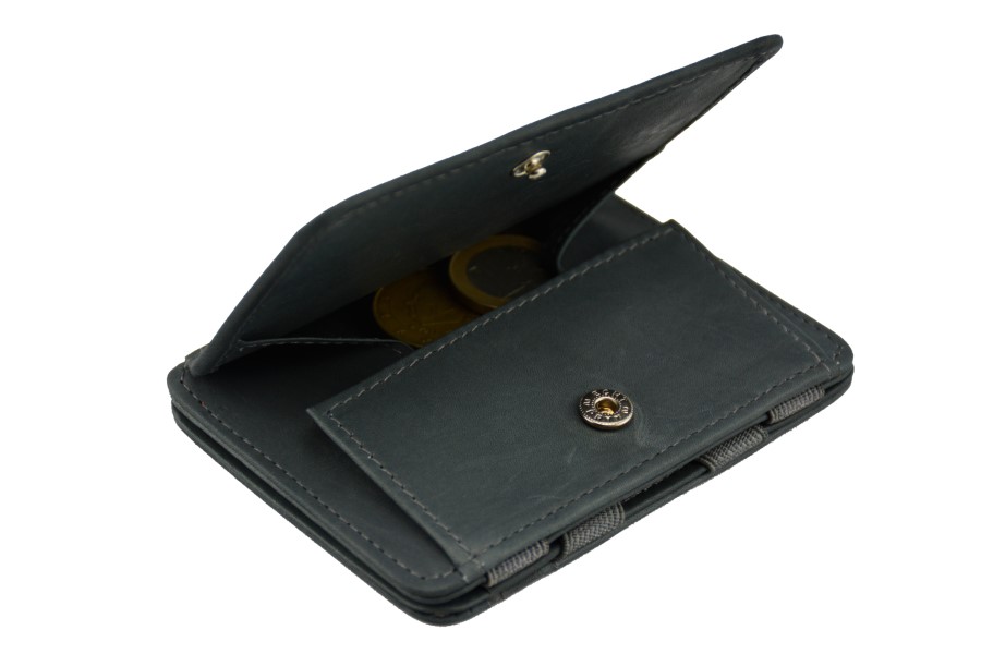 【Hunterson】經典零錢皮夾-灰 HU-P1RFID-GY_3