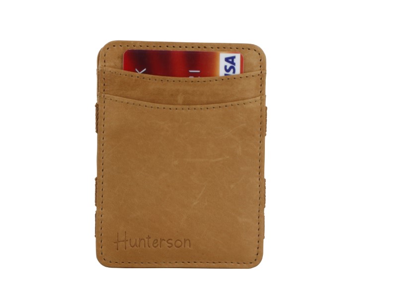 【Hunterson】經典皮夾-焦糖棕 HU-S1RFID-CC
